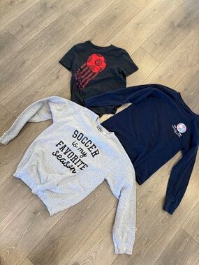 Girls Soccer Top Lot of Three